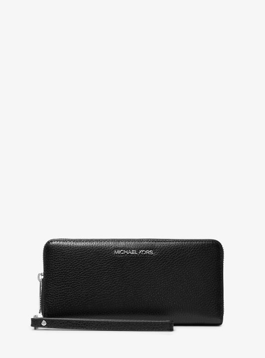 Large Pebbled Leather Continental Wallet
