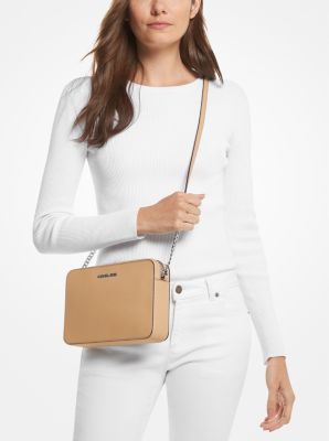 Jet Set Large Saffiano Leather Crossbody Bag