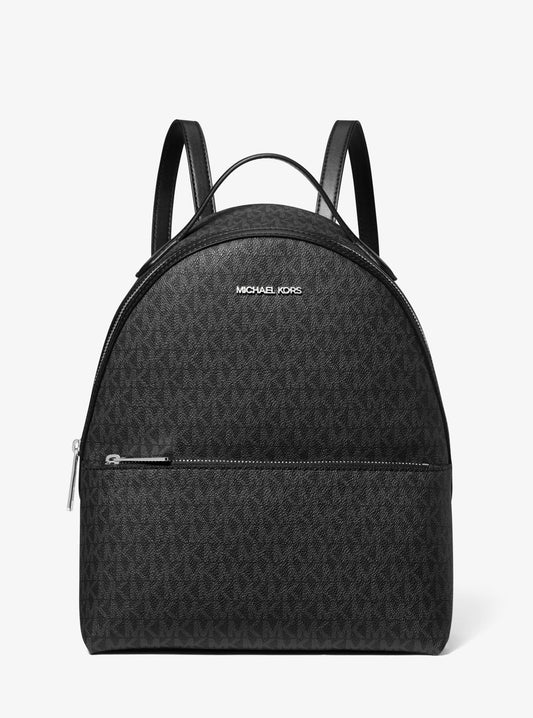 Sheila Medium Signature Logo Backpack - ONE SIZE / BLACK (Black)