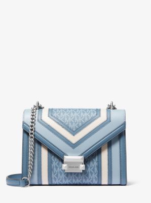Whitney Medium Color-Block and Signature Logo Shoulder Bag