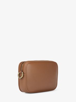 Jet Set Large Pebbled Leather Camera Crossbody Bag