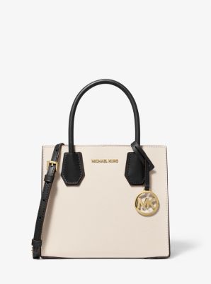 Mercer Medium Two-Tone Pebbled Leather Crossbody Bag