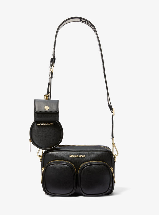 Jet Set Medium Leather Crossbody Bag with Case for Apple Airpods Pro®