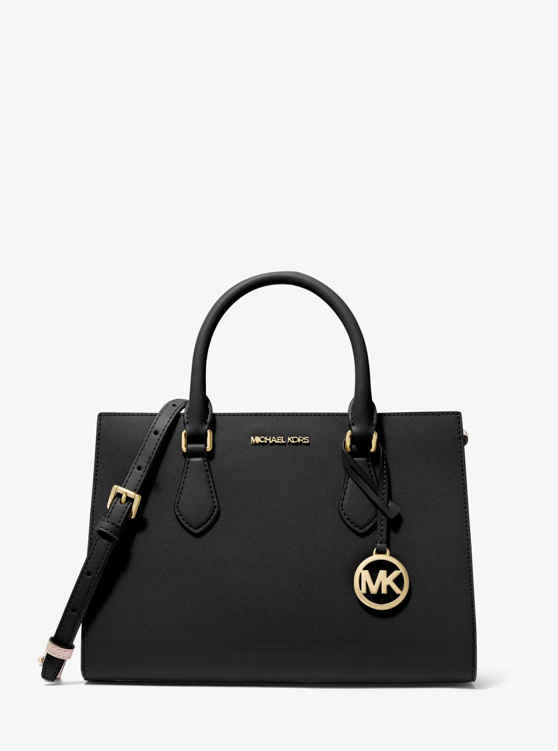 Michael Kors black Leather handbag good final sale