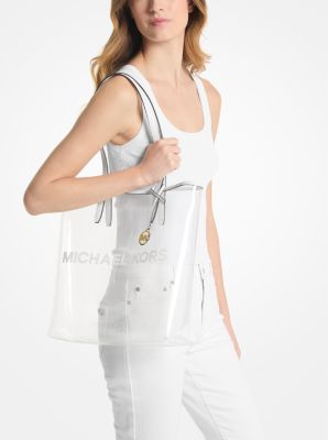 The Michael Large Clear Vinyl Tote Bag