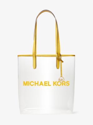 The Michael Large Clear Vinyl Tote Bag