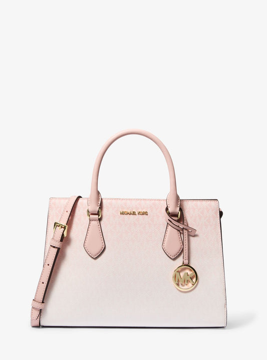Sheila Medium Ombré Signature Logo Satchel