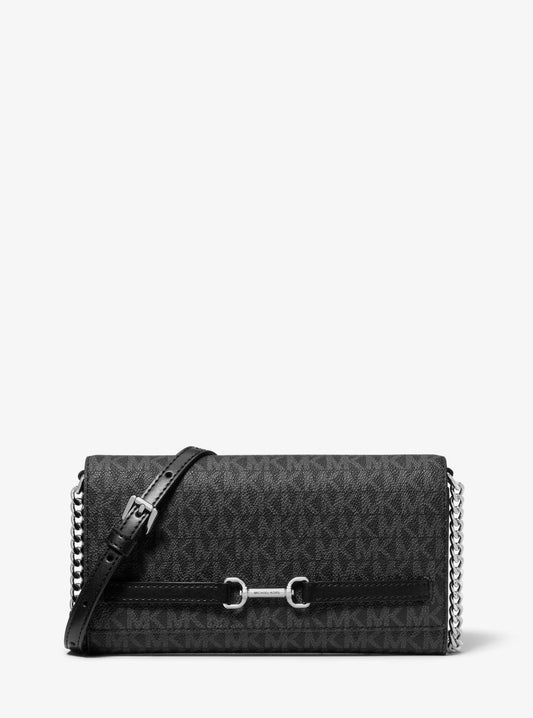 Carson Large Signature Logo Convertible Crossbody Bag