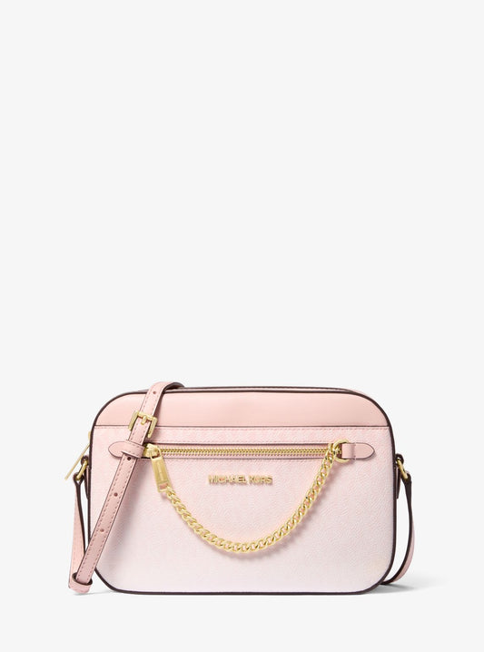 Jet Set Large Ombré Signature Logo Crossbody Bag