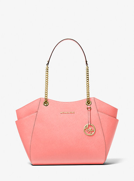 Jet Set Large Saffiano Leather Shoulder Bag
