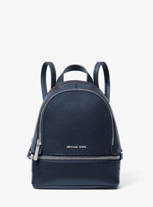 Rhea Extra-Small Pebbled Leather Backpack