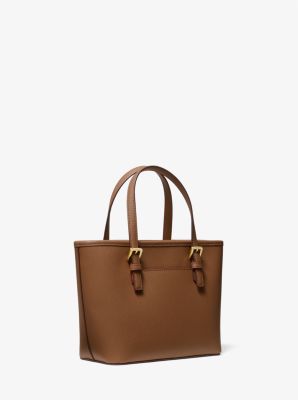 Jet Set Travel Extra-Small Saffiano Leather Top-Zip Tote Bag