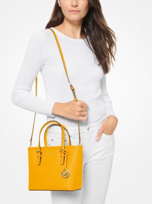 Jet Set Travel Extra-Small Saffiano Leather Top-Zip Tote Bag