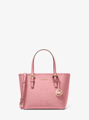 Jet Set Travel Extra-Small Saffiano Leather Top-Zip Tote Bag