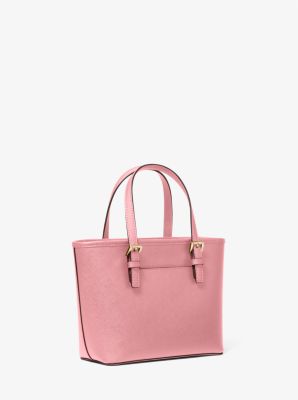 Jet Set Travel Extra-Small Saffiano Leather Top-Zip Tote Bag