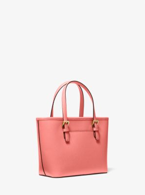 Jet Set Travel Extra-Small Saffiano Leather Top-Zip Tote Bag