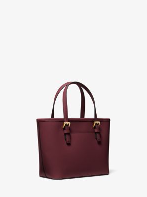 Jet Set Travel Extra-Small Saffiano Leather Top-Zip Tote Bag