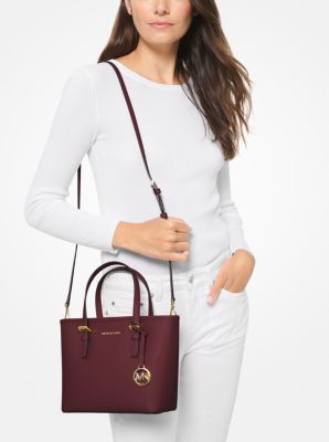 Jet Set Travel Extra-Small Saffiano Leather Top-Zip Tote Bag