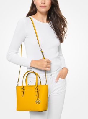 Jet Set Travel Extra-Small Saffiano Leather Top-Zip Tote Bag