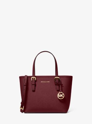 Jet Set Travel Extra-Small Saffiano Leather Top-Zip Tote Bag