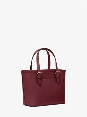 Jet Set Travel Extra-Small Saffiano Leather Top-Zip Tote Bag