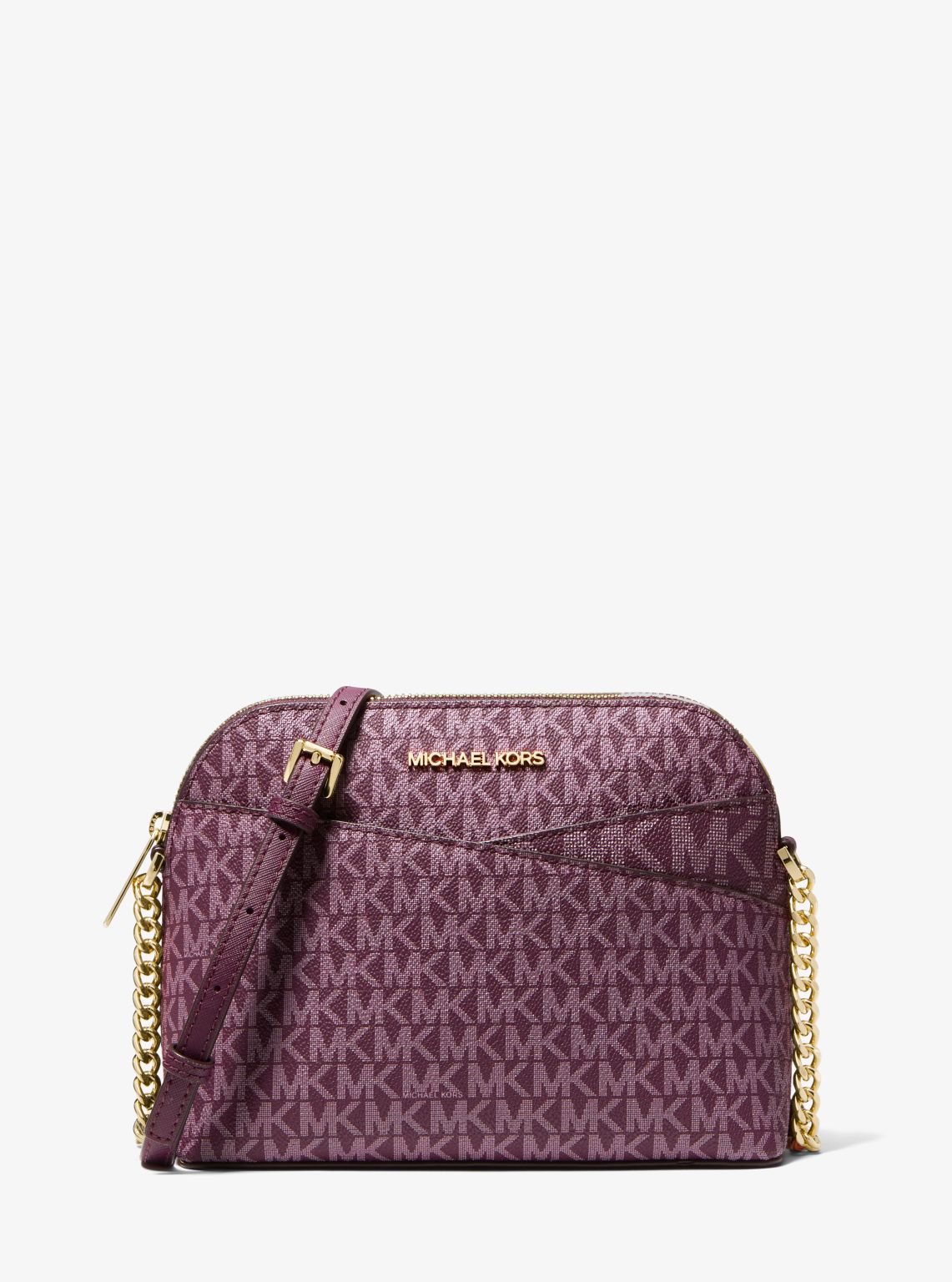 Jet Set Travel Medium Logo Dome Crossbody Bag