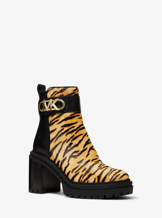 Parker Tiger Print Calf Hair Boot
