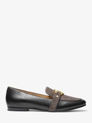 Rory Leather and Logo Loafer