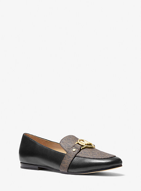 Rory Leather and Logo Loafer