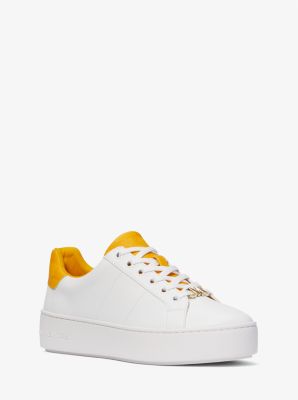 Poppy Faux Leather and Logo Sneaker