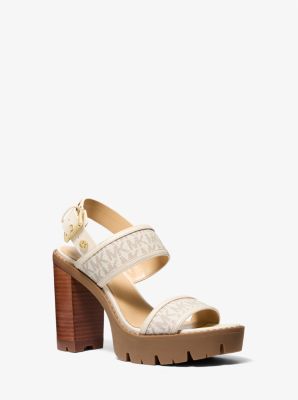 Holland Signature Logo Platform Sandal