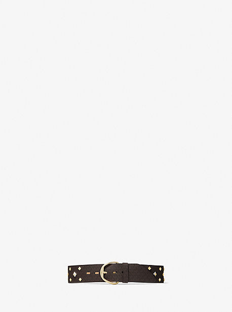 Studded Logo Belt