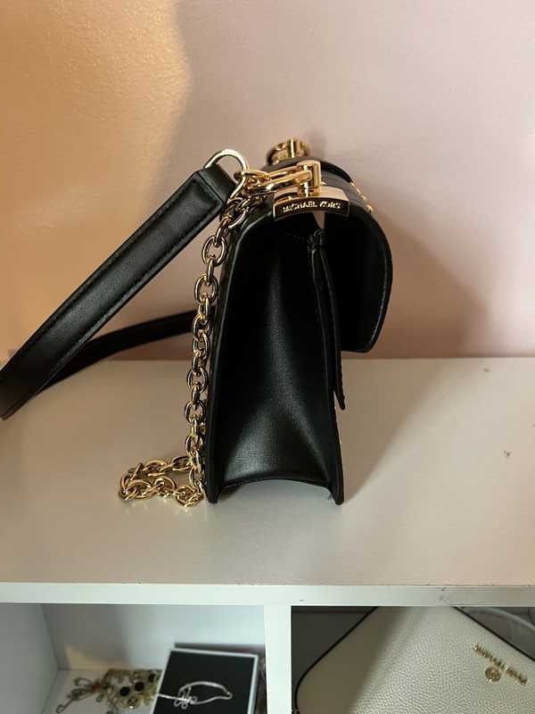 Greenwich small studded quilted faux leather crossbody bag Clearance