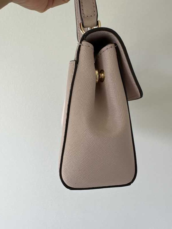 Michael Kors Ava Extra-small Saffiano Leather Crossbody In Pearl Grey, ModeSens