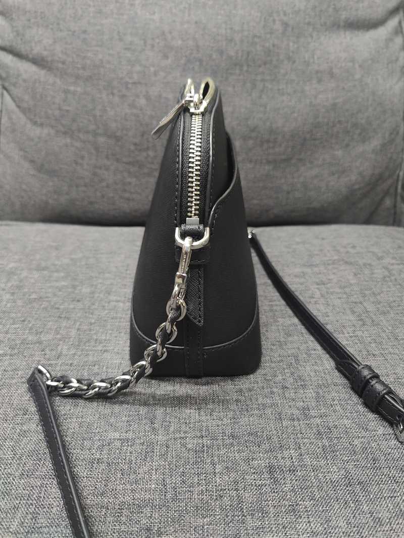 Black Aldo quilted bag. Heavy black chain handle.... - Depop