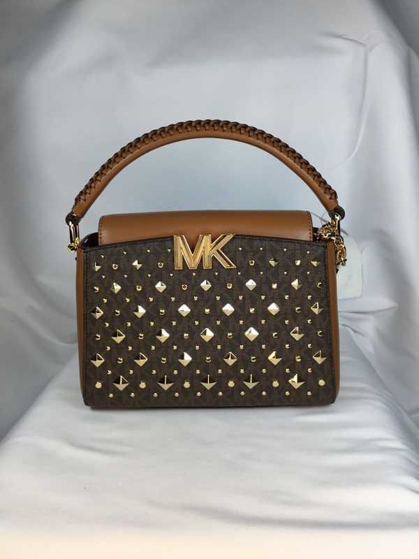Karlie small studded leather crossbody bag Clearance