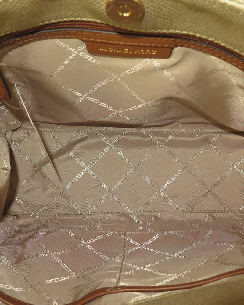 Michael Kors Gold Metallic Ranger Bag Purse : Amazon.in: Shoes & Handbags