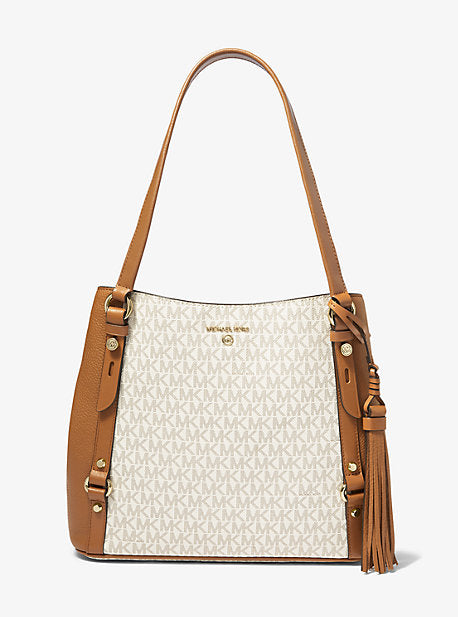 Carrie Large Logo Shoulder Bag