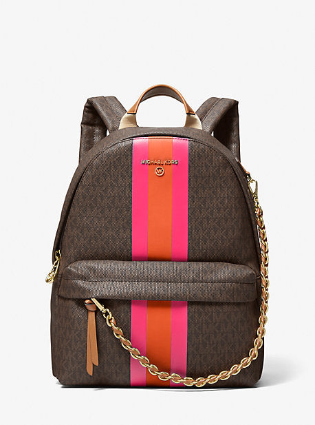 Michael kors rhea 2024 jacquard signature backpack