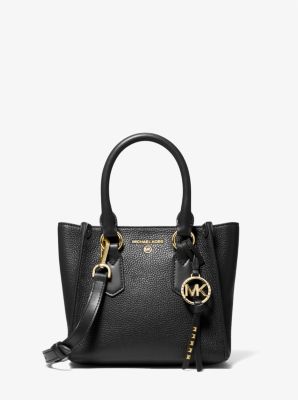 MICHAEL KORS Satchel hot Kris small Color-Block Pebbled 100% Lether 9.5