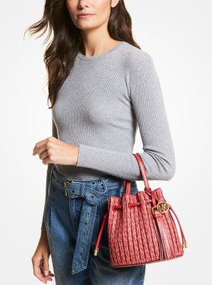 Willa Extra-Small Pleated Logo Tote Bag