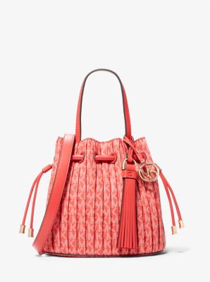 Willa Extra-Small Pleated Logo Tote Bag