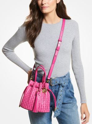 Willa Extra-Small Pleated Logo Tote Bag