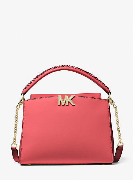 Michael Kors Selma Medium Leather Satchel deals Handbag.