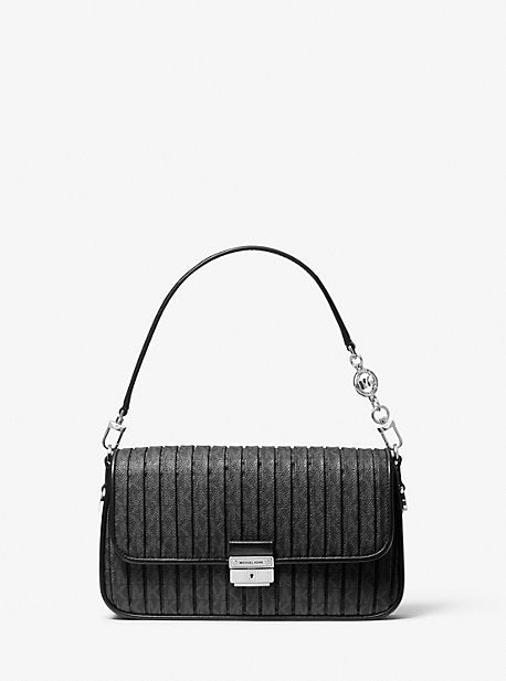 Bradshaw Small Pleated Logo Convertible Shoulder Bag – Michael Kors Pre ...