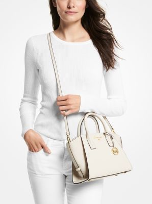 Avril Large Leather Top-Zip Satchel | 55458