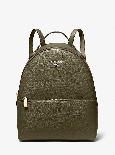 Valerie Medium Pebbled Leather Backpack