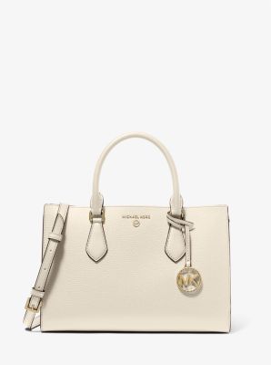 Valerie Medium Pebbled Leather Satchel