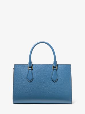 Valerie Medium Pebbled Leather Satchel