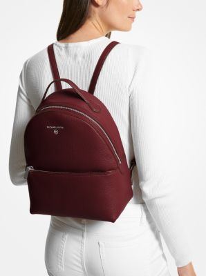 Valerie Medium Pebbled Leather Backpack | 55671
